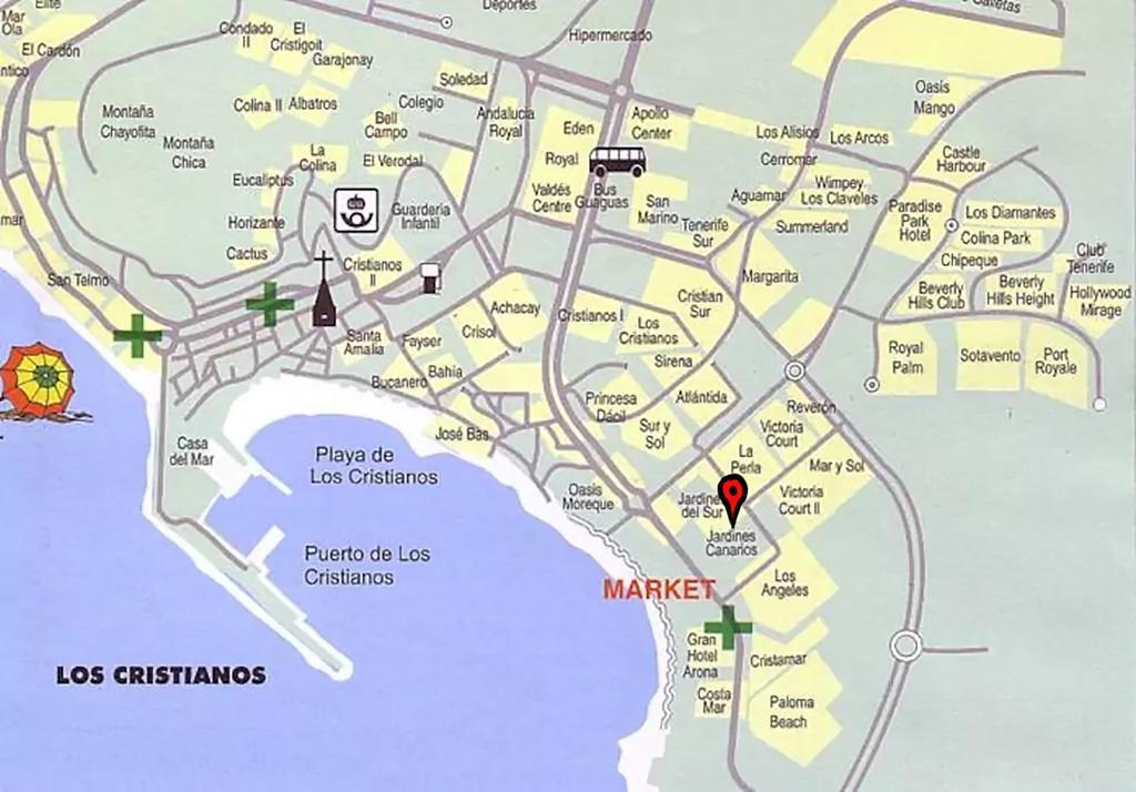 Jardin Canario Primera Linea De Playa Los Cristianos  Kültér fotó